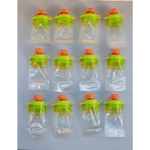 Lot of 12 Food Pouches Squeezems Child Reusable Pouches - School Lunch Supplies‎ - Picture 1 of 4